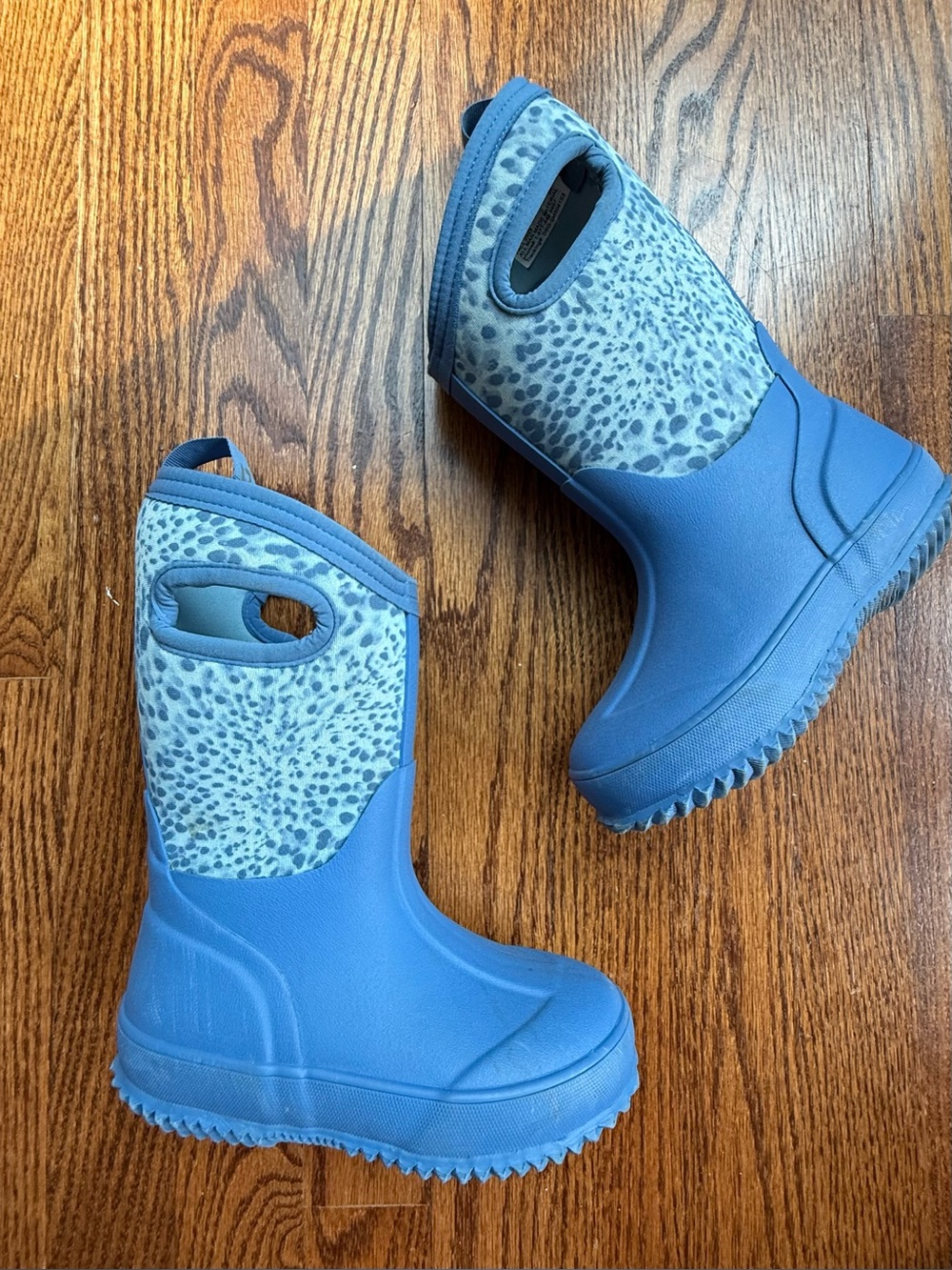 DSG Blue Leopard Snowbound Winter Boots Sz 11